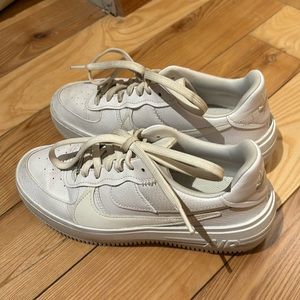 Nike Air Force One, White Leather, size 6.5